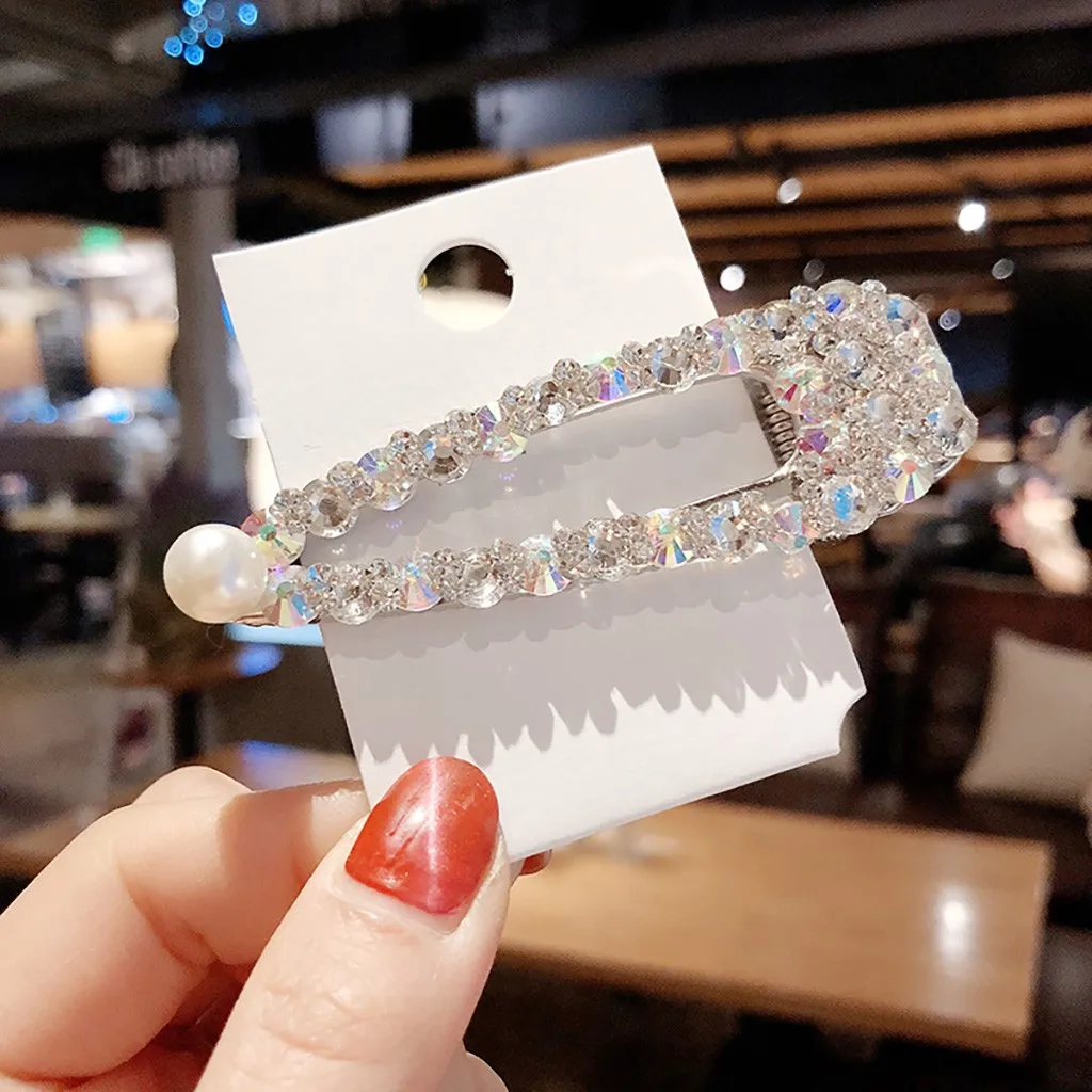 Шпилька для волос с жемчугом на зажиме, аксессуар для укладки волос для женщин и девушек, мода 2019 новая.