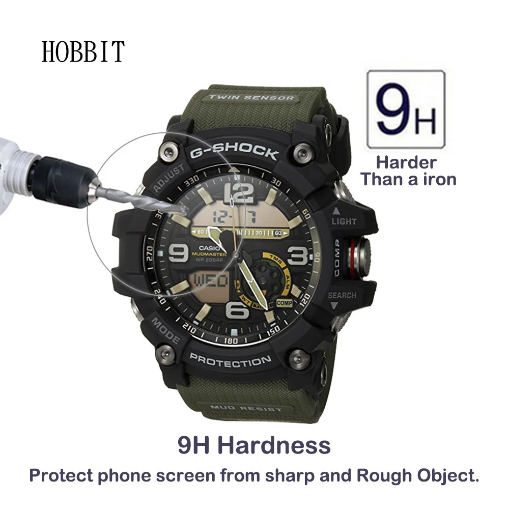 2 упаковки для Casio GG-1000, защитная пленка из закаленного стекла для экрана, Ультрапрозрачная взрывобезопасная пленка 9H премиум-класса для Casio-1000