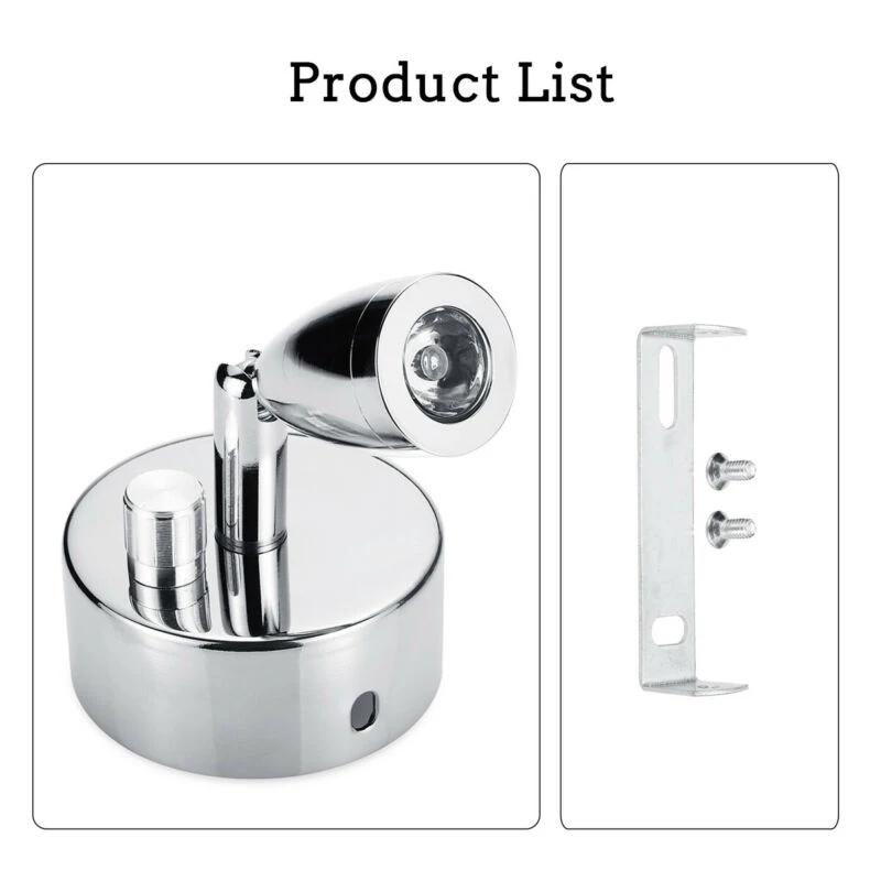 12V затемнения светодиодный спот Лампы для чтения сенсорный настенный светильник