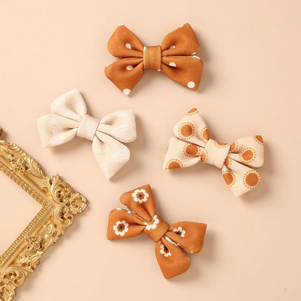 

Vintage Baby Hair Clips Girls Bows Hairpins Ins Hot Sale Barrette For Children Party Hairgrips Kids Infant Hair Accessories