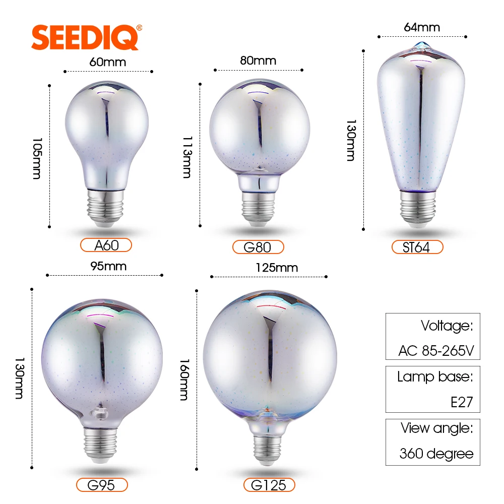 3D Горячее предложение! Супер Светодиодный Фонарь лампы E27 220v 110v Ретро светильник