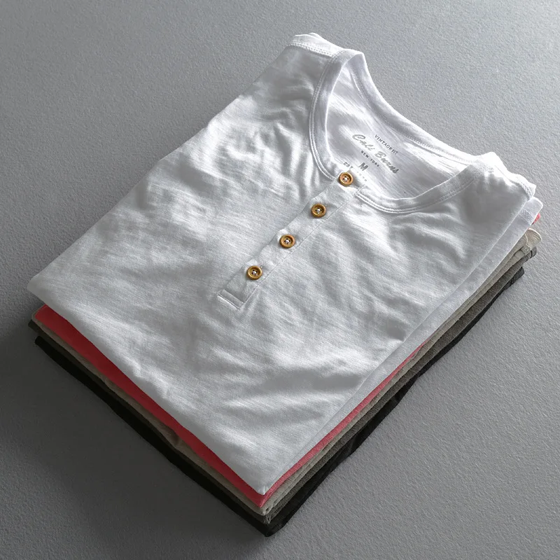

new arrivals O-neck short sleeve pure cotton t-shirts summer casual basis t shirt for white red gray black tees men