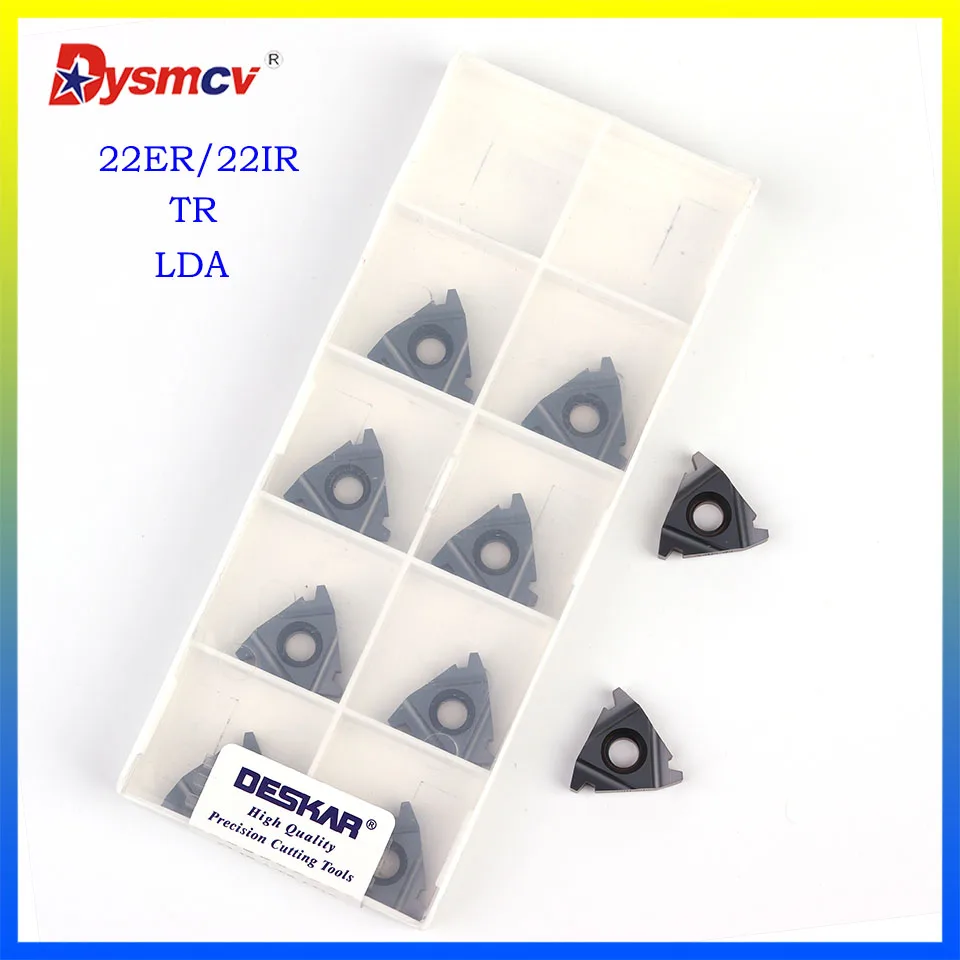

DESKAR 22ER 22IR 4TR 5TR 6TR LDA High quality thread turning tool carbide insert CNC lathe tool cutting thread insert