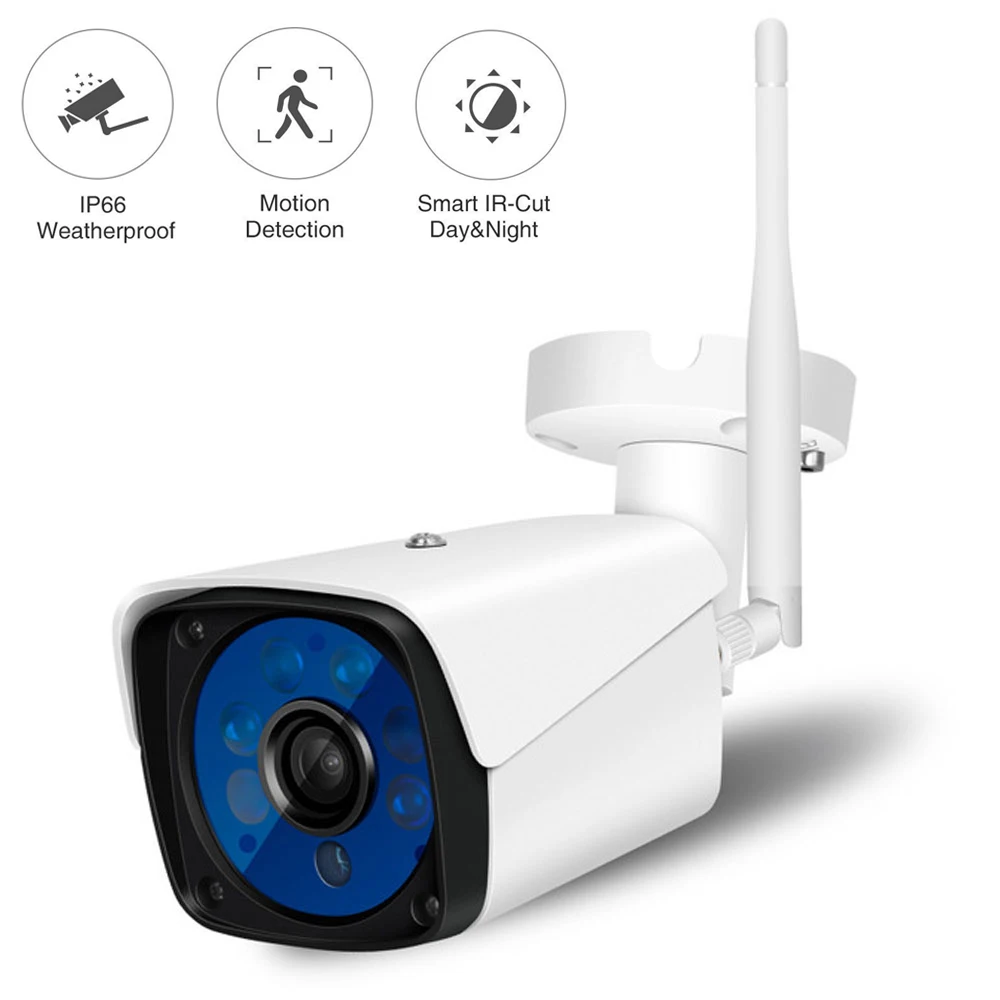 Наружная беспроводная IP камера видеонаблюдения HD 720P 1080P с Wi Fi и датчиком