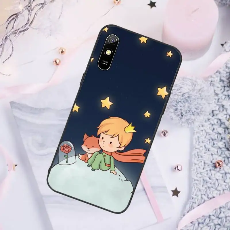 

Black Cover Lovely little prince Phone Case For Xiaomi Redmi note 8 9 pro 7 8T 9A 9S K20