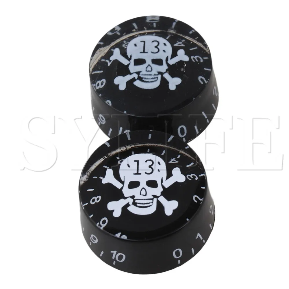 4 ручки для скорости гитары с логотипом SKULL & CROSSBONES|Детали и аксессуары гитар| |