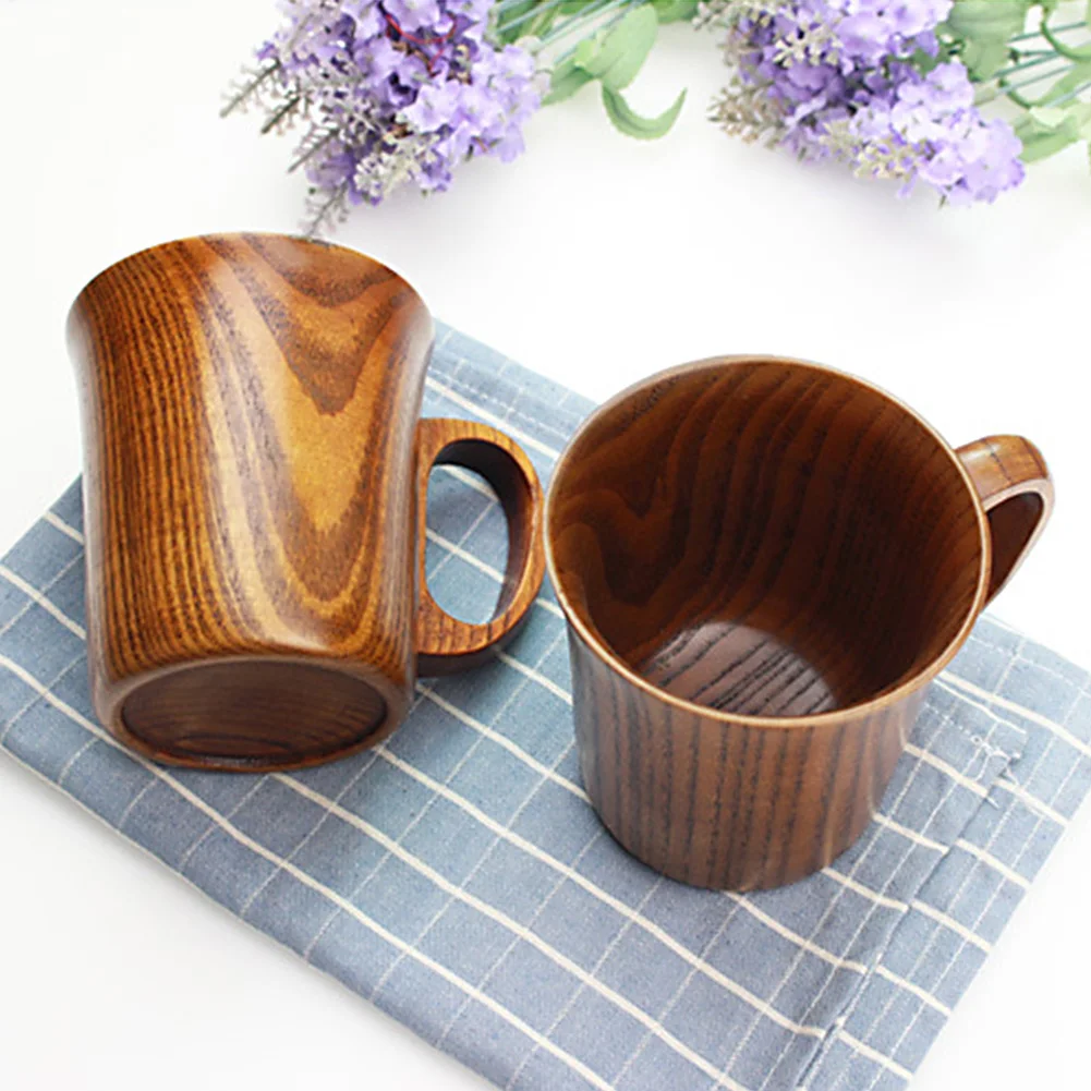 Кофе винтажная кружка безопасный деревянный чай пива воды с ручкой чашки ручной