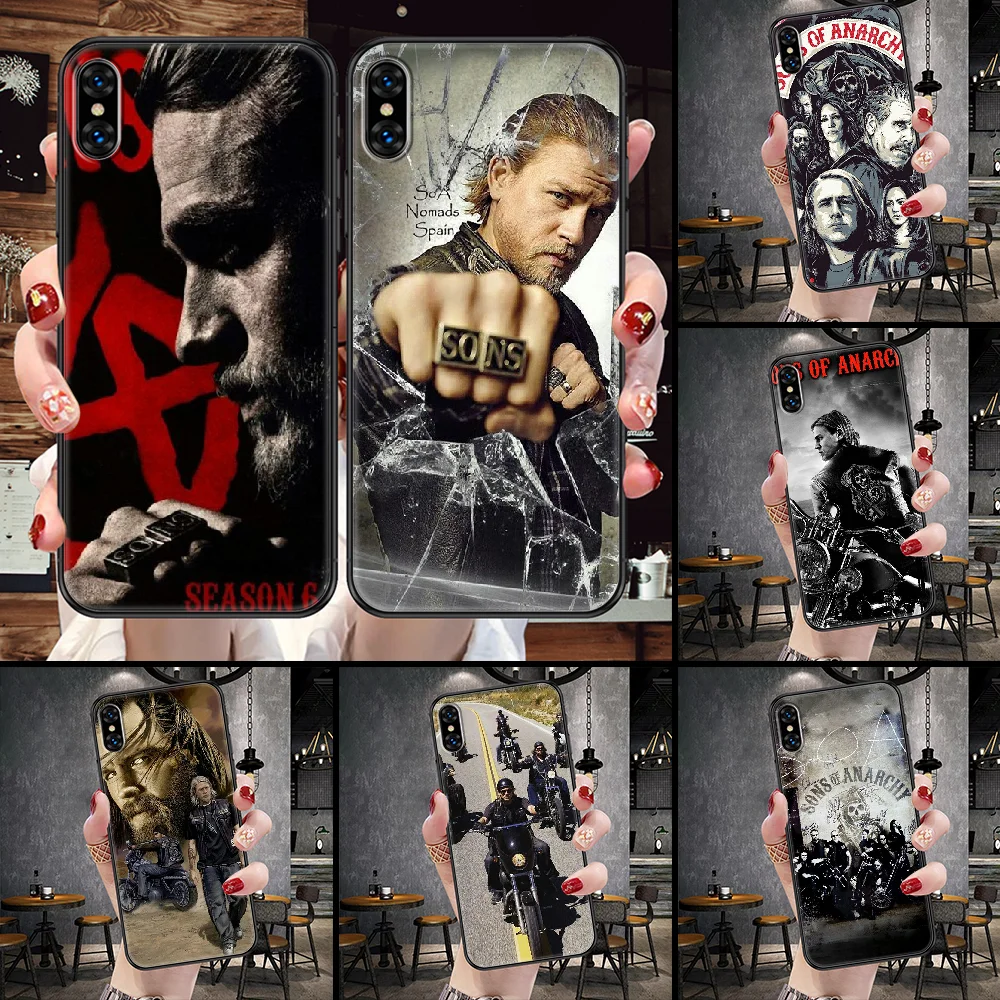 

Sons of Anarchy Phone Case For iphone SE 2020 6 6S 7 8 11 12 13 Mini Plus X XS XR Pro Max black silicone shell pretty coque tpu