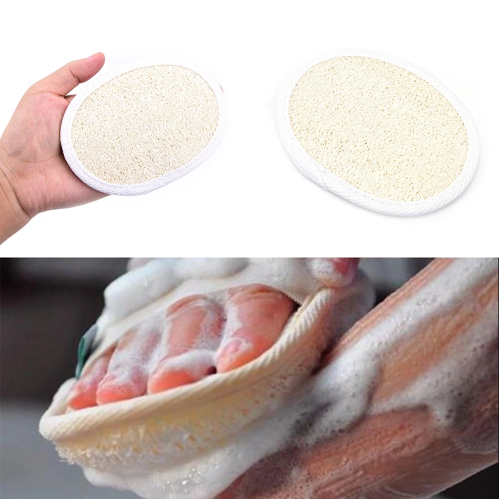 

Premium Exfoliating Loofah Pad Body Scrubber Natural Loofah Bath Shower Wash Body Pot Sponge Scrubber Tool Towel