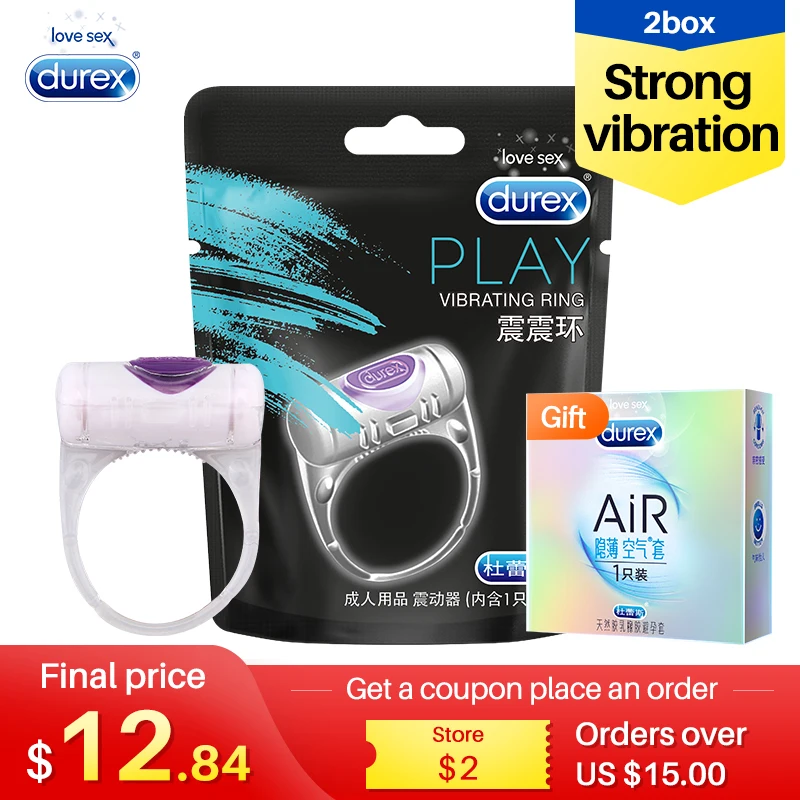 Durex O Vibe вибрационное кольцо с задержкой более прочное водонепроницаемое