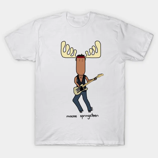 Мужская футболка с лосем Спрингстин женская | одежда