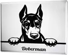 2021 Оловянная металлическая пластина для рисования собак Doberman Race