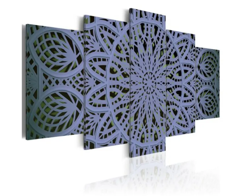 

5 Pieces Lace Pattern Poster and Prints Canvas Painting Modern Abstract Wall Art Pink Modular Pictures for Living Room Decor