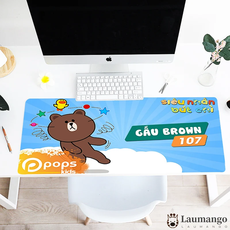 

Mousepad Cute browns bear DIY large size computer game mousemat and notebook mouse pad 900x300mm