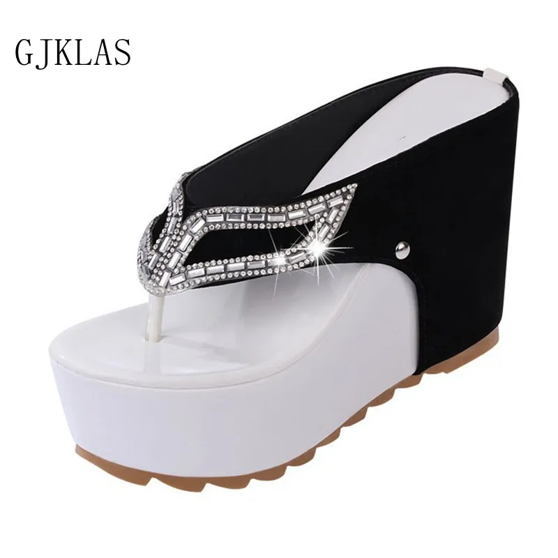 

Platform Sandals Women Summer Wedges Shoes for Women Crystal Flip Flops Women Shoes High Heel Casual Women's Shoes Slippers New