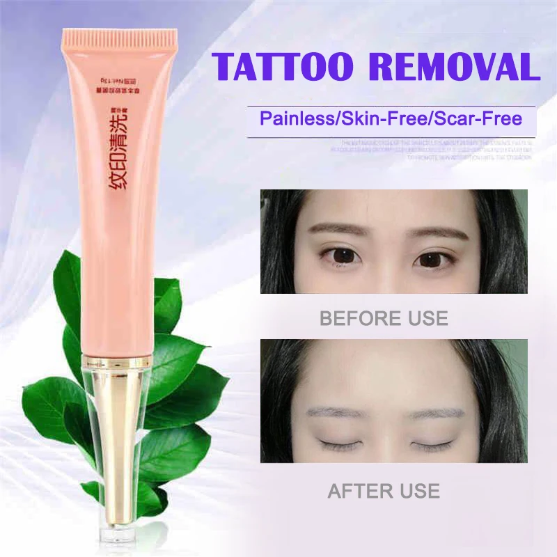 

Tattoo Cleaning Cream Plant Extract Painless Tattoo Eyeliner Removal Cleaning Fluid SSwell