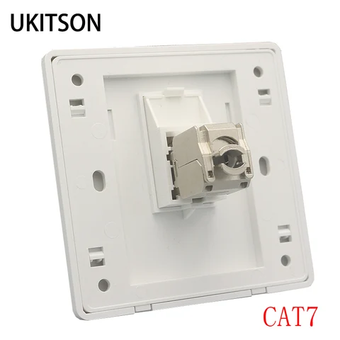 1-портовая настенная панель CAT7 RJ45, розетка для интерфейса локальной сети CAT.7, лицевая панель Ethernet, базовая пластина для сетевой вилки 10G
