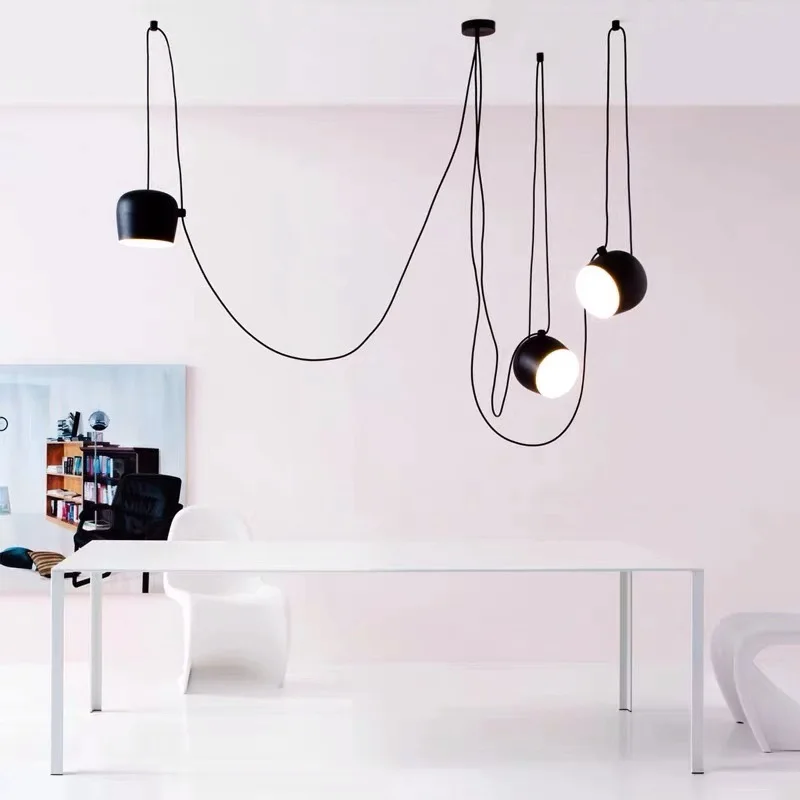 Modern Creative Pendant Lights For Living Room Decor Bedroom Loft Small Drum Lamps Personality Designer Led Lighting Chandeliers