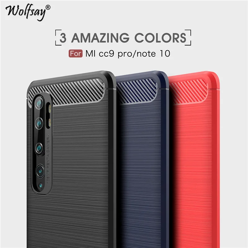 Чехол для xiaomi mi note 10 Pro резиновый мягкий силиконовый чехол телефона из ТПУ Для
