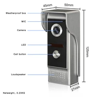 700tvl outdoor infrared camera unit for 2v1 7 tft lcd video door phone system visual intercom doorbell 800x480 indoor monitor