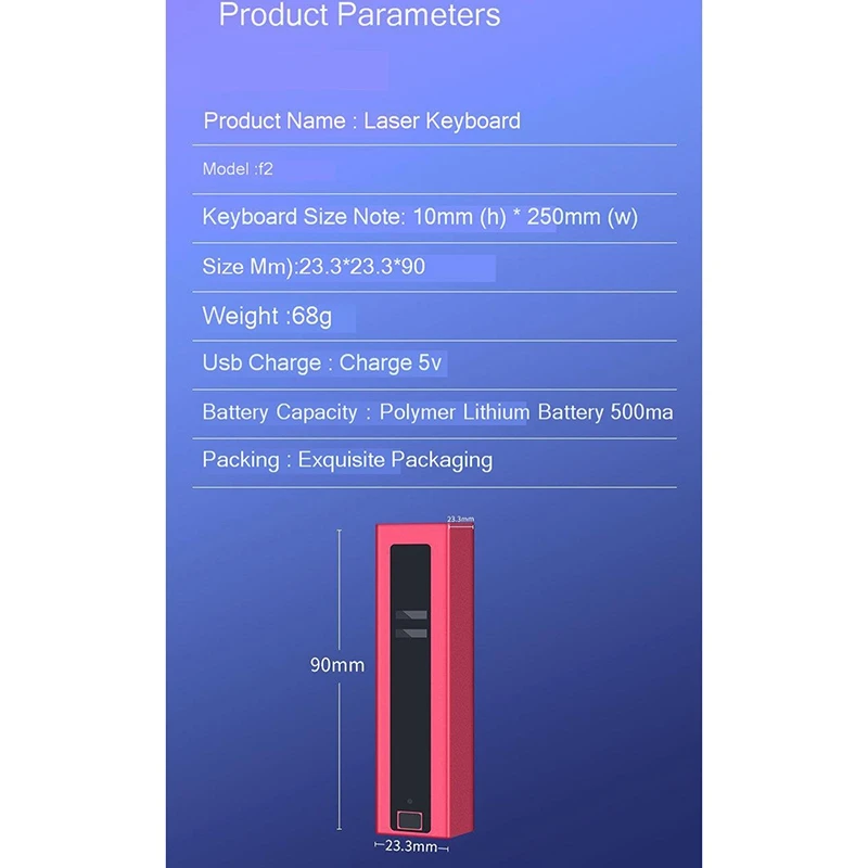 AAAJ проекционная клавиатура Bluetooth Беспроводная виртуальная Портативная USB