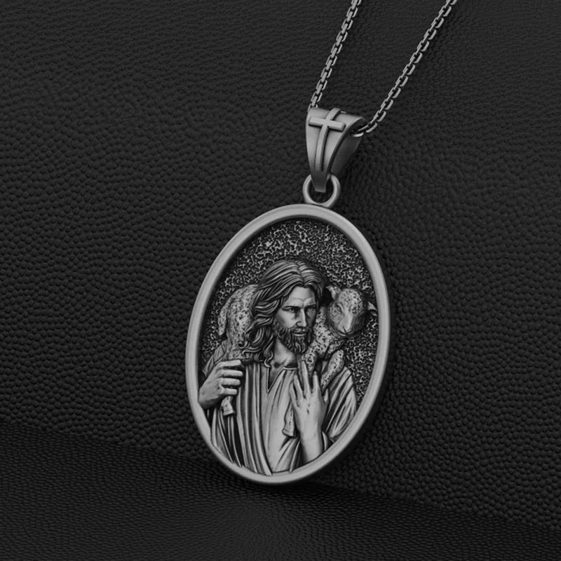 подвески бижутерия Ожерелье с изображением Иисуса ожерелье кулоном в виде