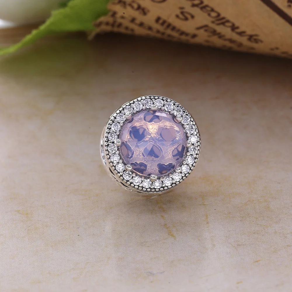 Moonmory подвеска в виде блестящего сердца с кристаллом и прозрачным кубическим