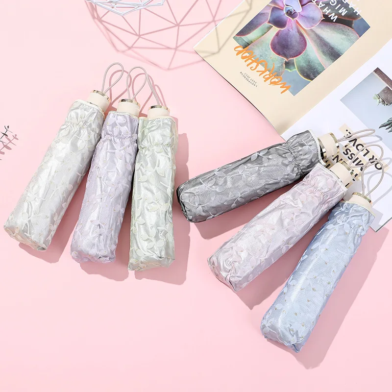 Складной мини-зонт от солнца и дождя компактный складной Солнечный зонтик С 5