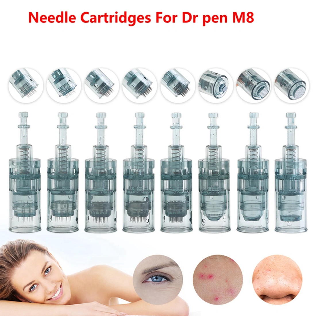 

10/20PCS Dr Pen Ultima M8 Cartridges Microneedling Pen Needles Derma Pen Bayonet Replacement Head 11 16 36 42 Nano Microneedle