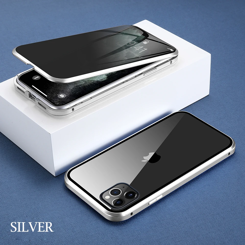 Магнитный чехол для iPhone X 7 8 7plus 8plus 11 Pro Max XR XS MAX HD закаленное стекло телефона PC |
