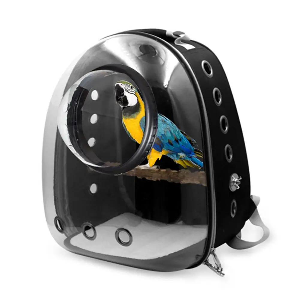 

Pet Parrot Carrier Bird Carrier Parrot Outside Backpack Space Bag Bird Travel Cage Backpack Breathable 360 Sightseeing