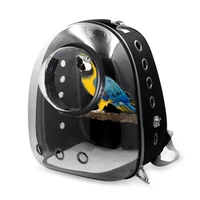 pet parrot carrier bird carrier parrot outside backpack space bag bird travel cage backpack breathable 360 sightseeing
