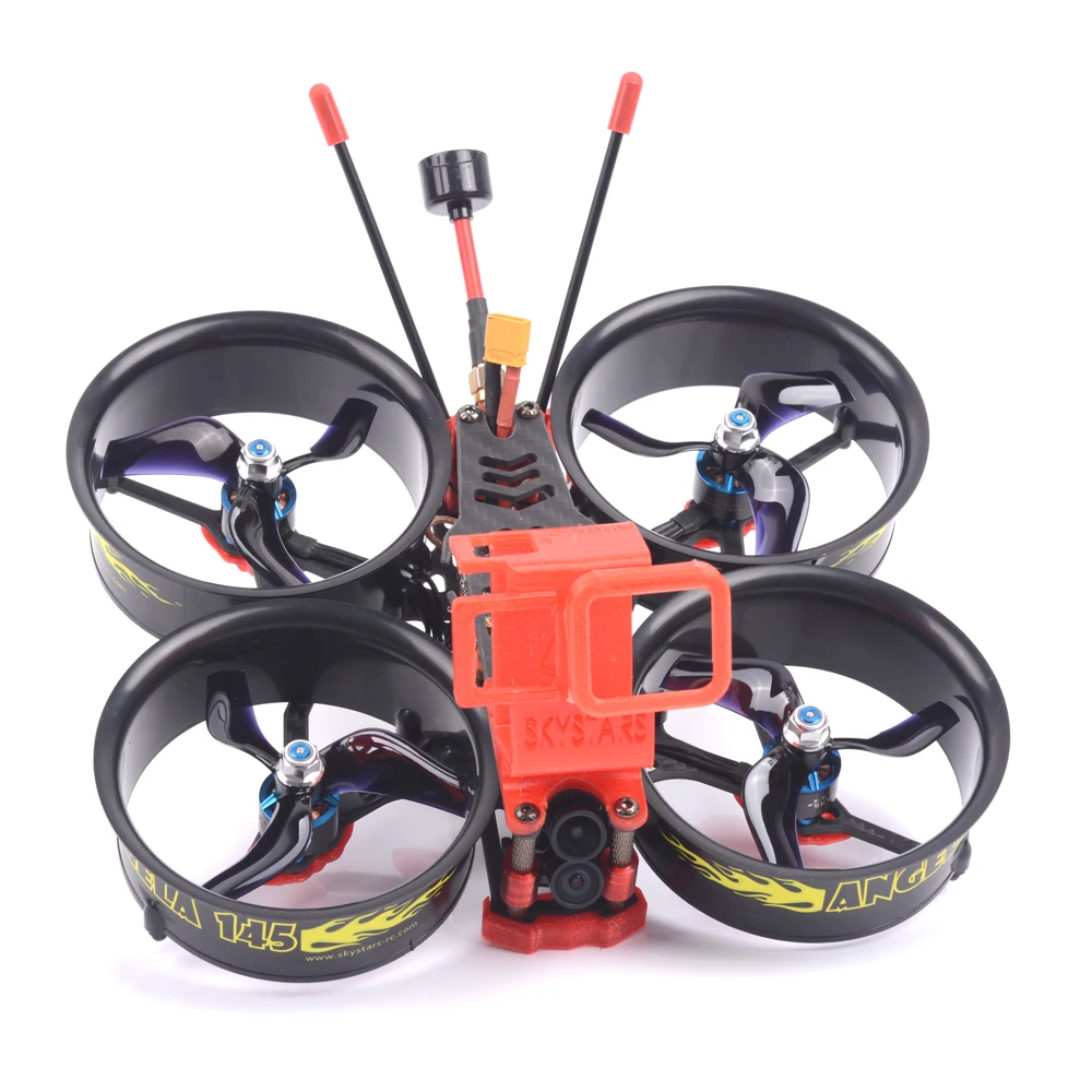 Skystars Angela 145 Frame F4 Контроллер полета 35A 4 в 1 ESC 1408 3800KV бесщеточный двигатель RunCam
