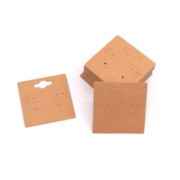 100 pcs 5x5cm earring display cards holder blank cardboard jewelry packaging holder hang tag card wholesale
