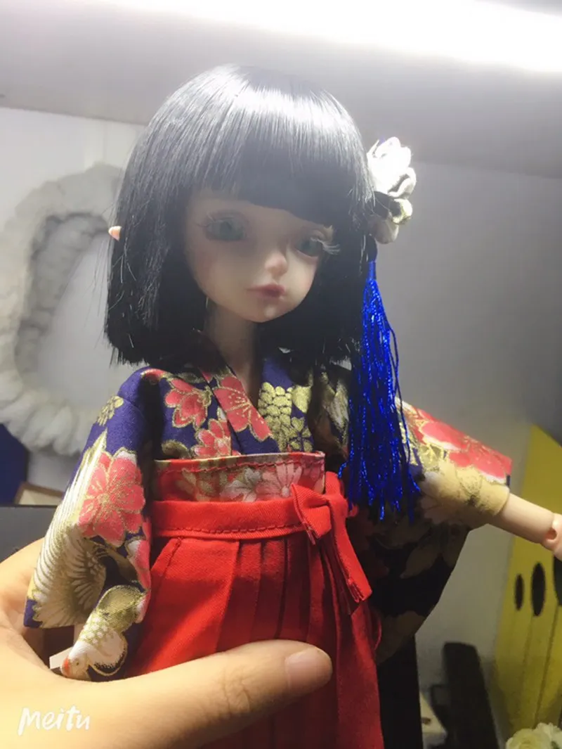 1/8 1/6 1/4 1/3 BJD японские кимоно аксессуары для кукол для BJD/SD blyth OB11, не включая куклу, обувь, парик и шарф E2685