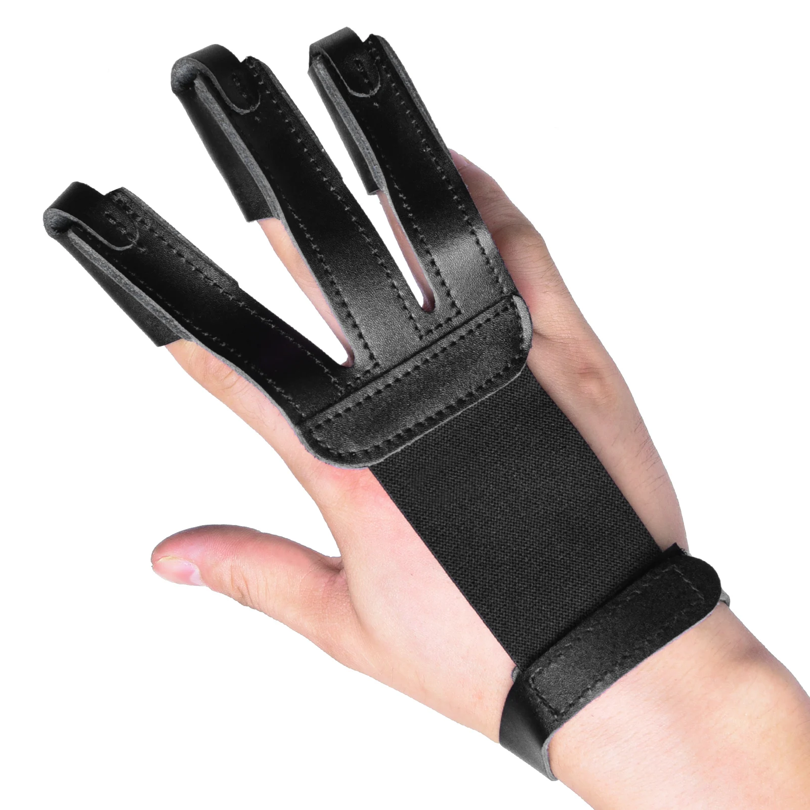 

Outdoor Hunting Glove Archery Sports Fingers Protector 3 Finger Archery Guard Glove 1Pcs Hunting Accessories