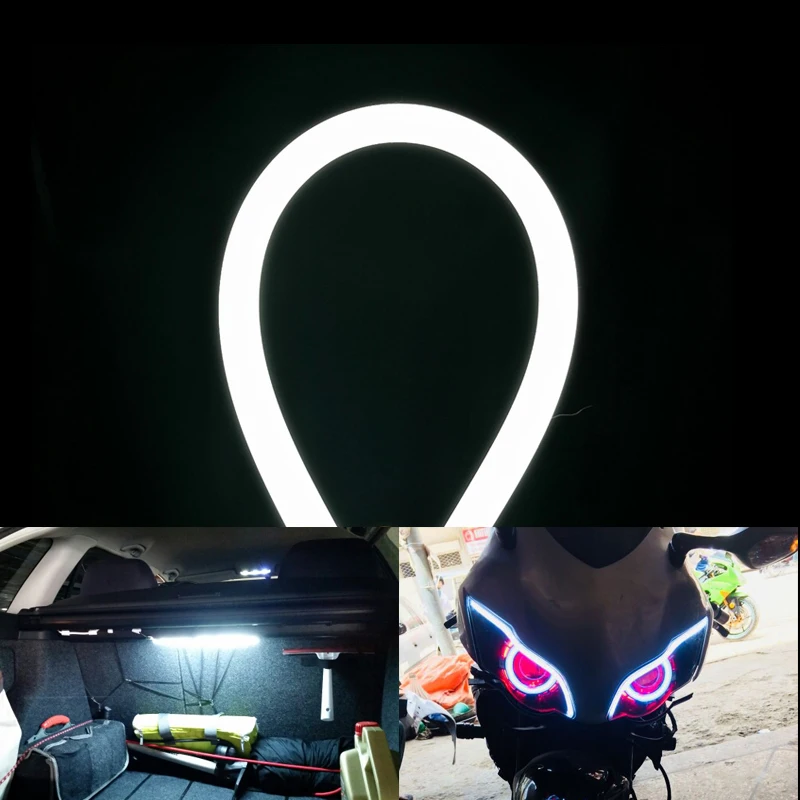 Гибкая светодиодная лента DRL для дневных ходовых огней указателей поворота 1 шт. 12