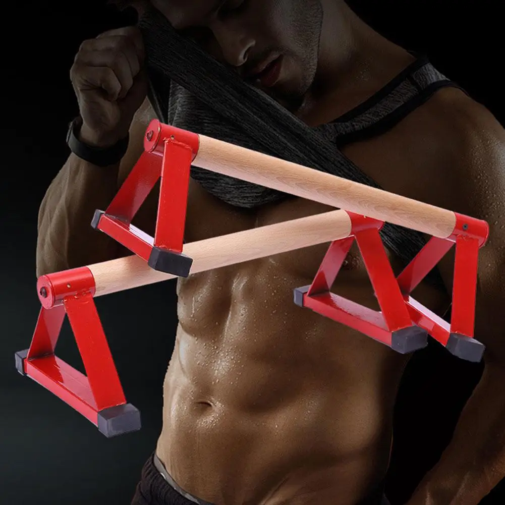Wood Parallettes Set Stretch Stand Calisthenics Handstand Fitness Equipment for Men Women | Спорт и развлечения