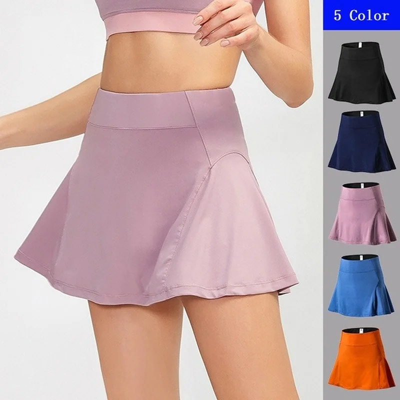 

Donsignet High Waist Sports Short Skirt Yoga Fitness Tennis Skirt Lining Running Quick-drying Short Skirt for Women Shorts Women