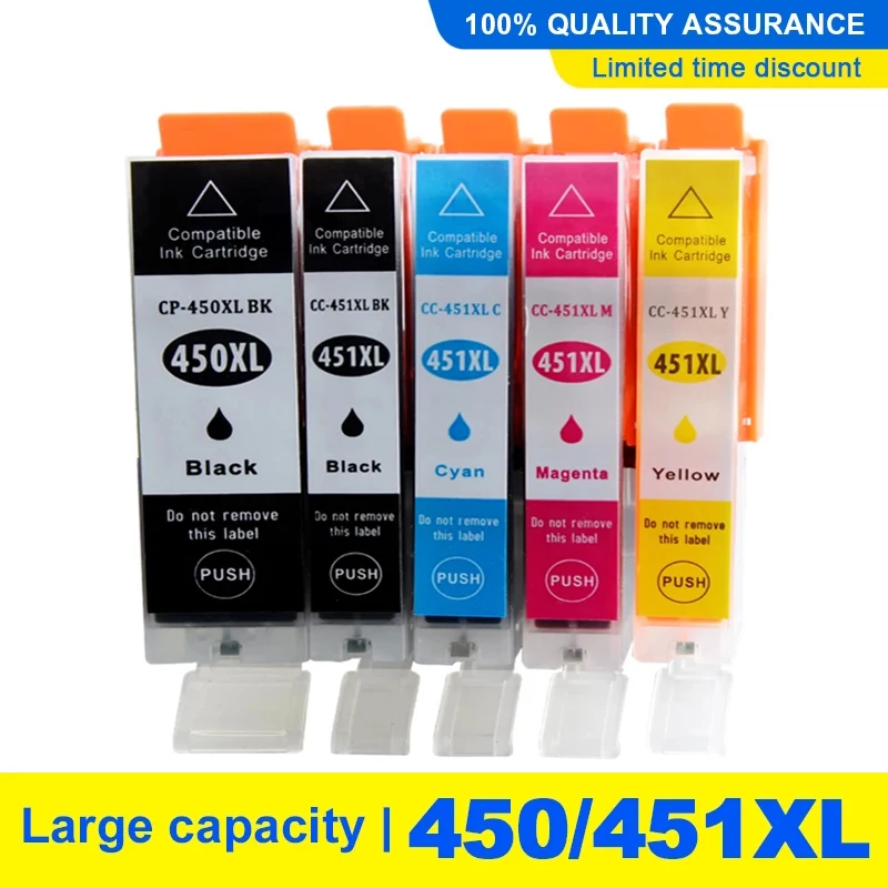 PGI 450 CLI 451 XL перезаправляемый картридж с ARC чипы для CANON PIXMA IP7240 MG5440 MG6440 MG6640 MG5640 MX924