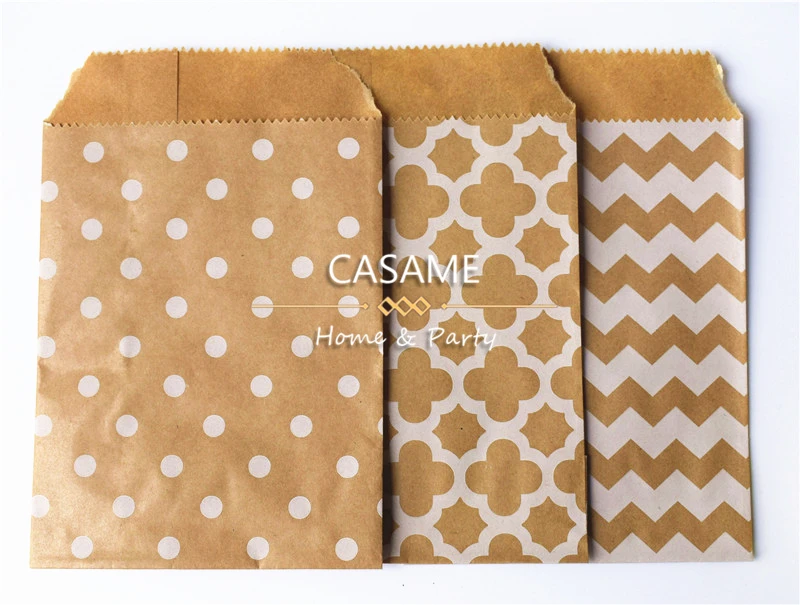 Небольшой Подарочный пакет из крафт бумаги сделай сам 15 см * 10 безопасная для