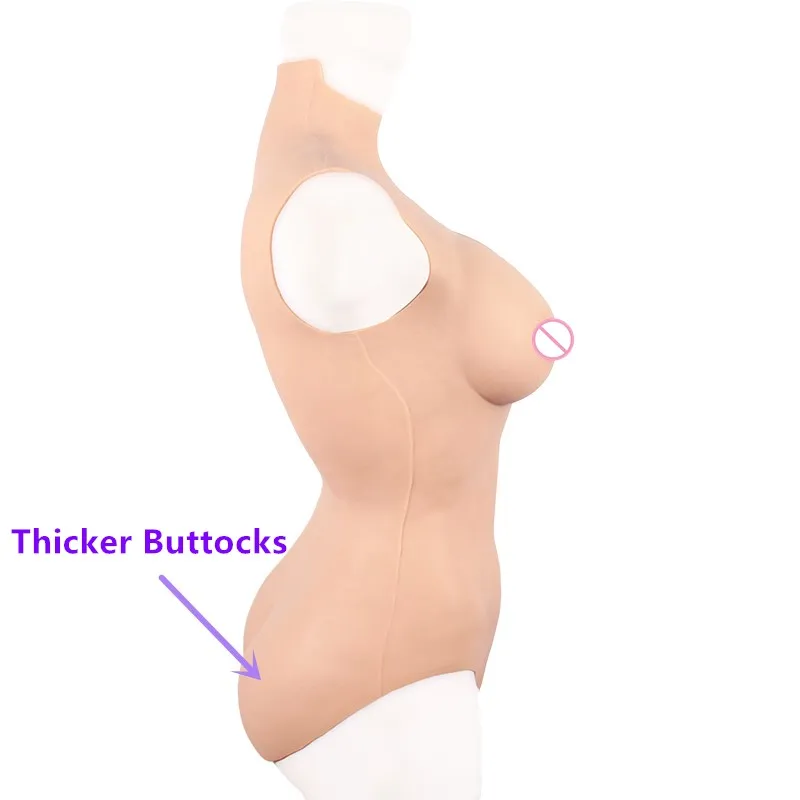 Комбидресс KnowU в стиле трансгендер накладная грудь форме чашки B/C/D размеры S для