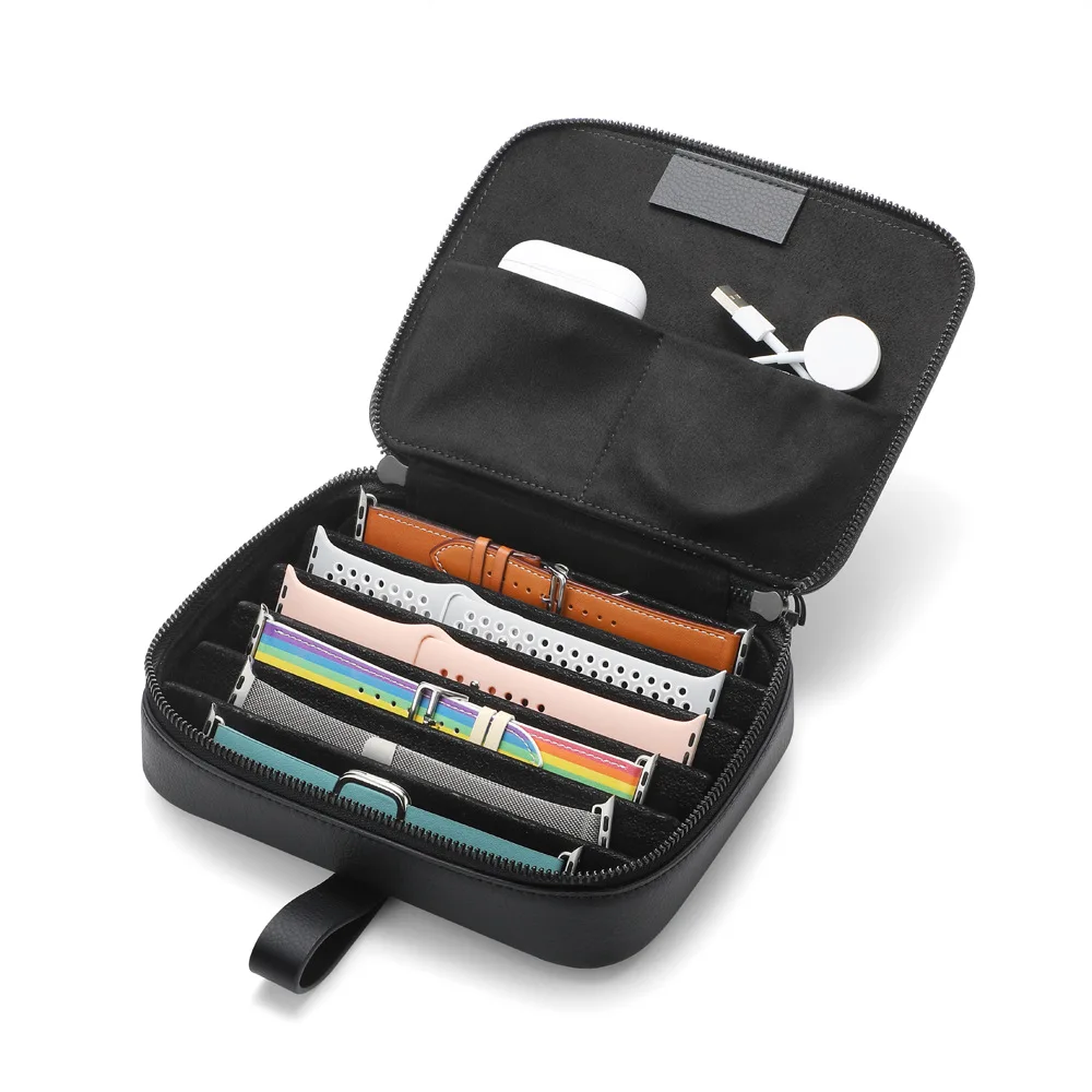Luxury Watch Strap Organizer Box For Watch Band Pouch Packaging Watchband bag Accessories Portable travel Organizer Storage Case
