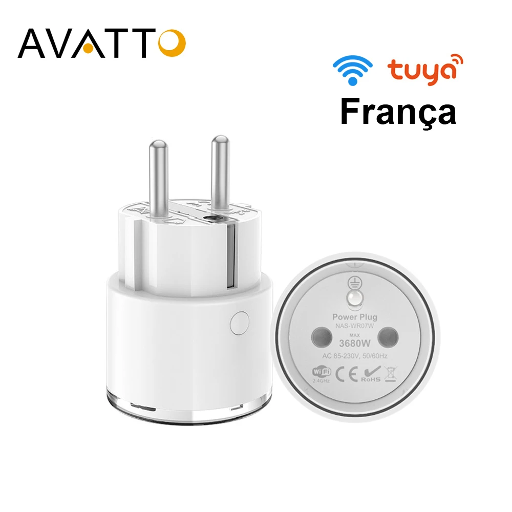 Смарт розетка AVATTO 16 А/3680 Вт Wi Fi с монитором питания|Умные розетки| |