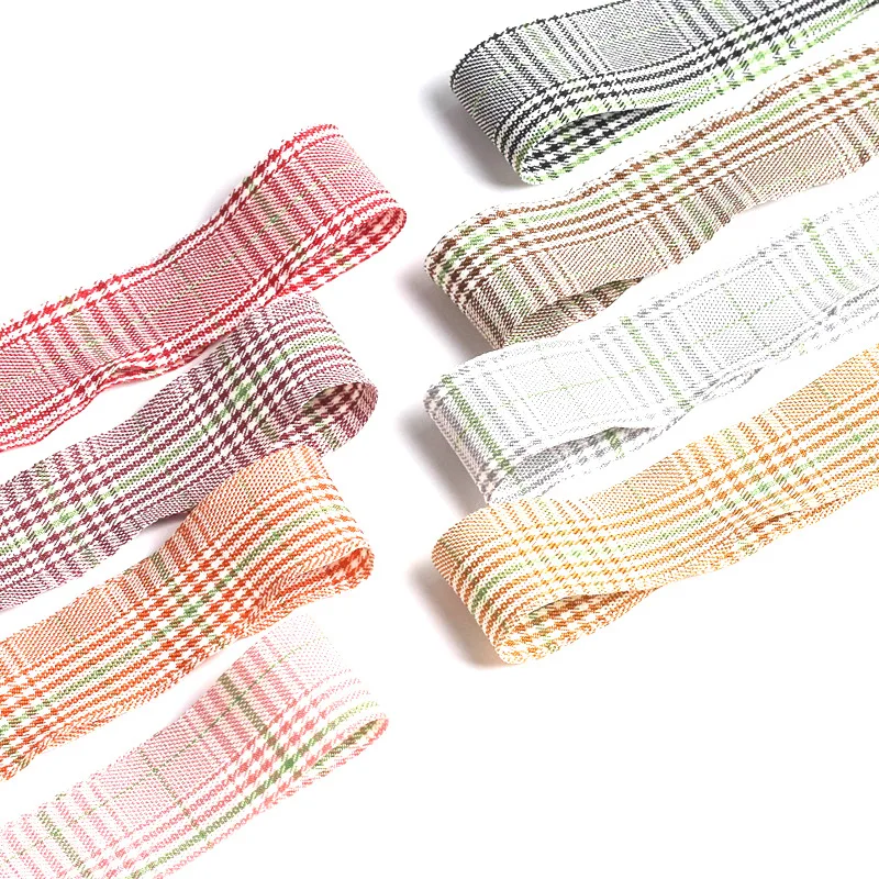 100 лет/партия клетчатая лента хлопковая ткань товары для рукоделия пошив Модный