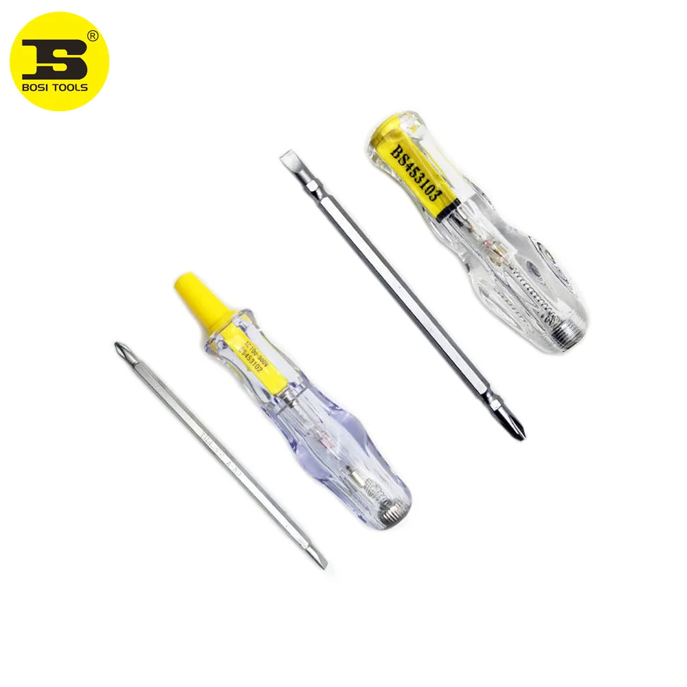 BOSI тестер цепи комбинированный двойной конец слот Ph отвертка Электрический