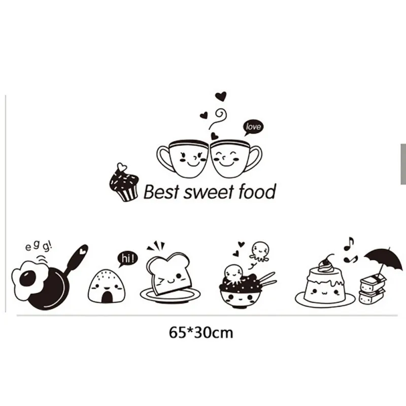 &quotСделай сам&quot Happy Western пища наклейки на стену декоративный узор самоклеящиеся