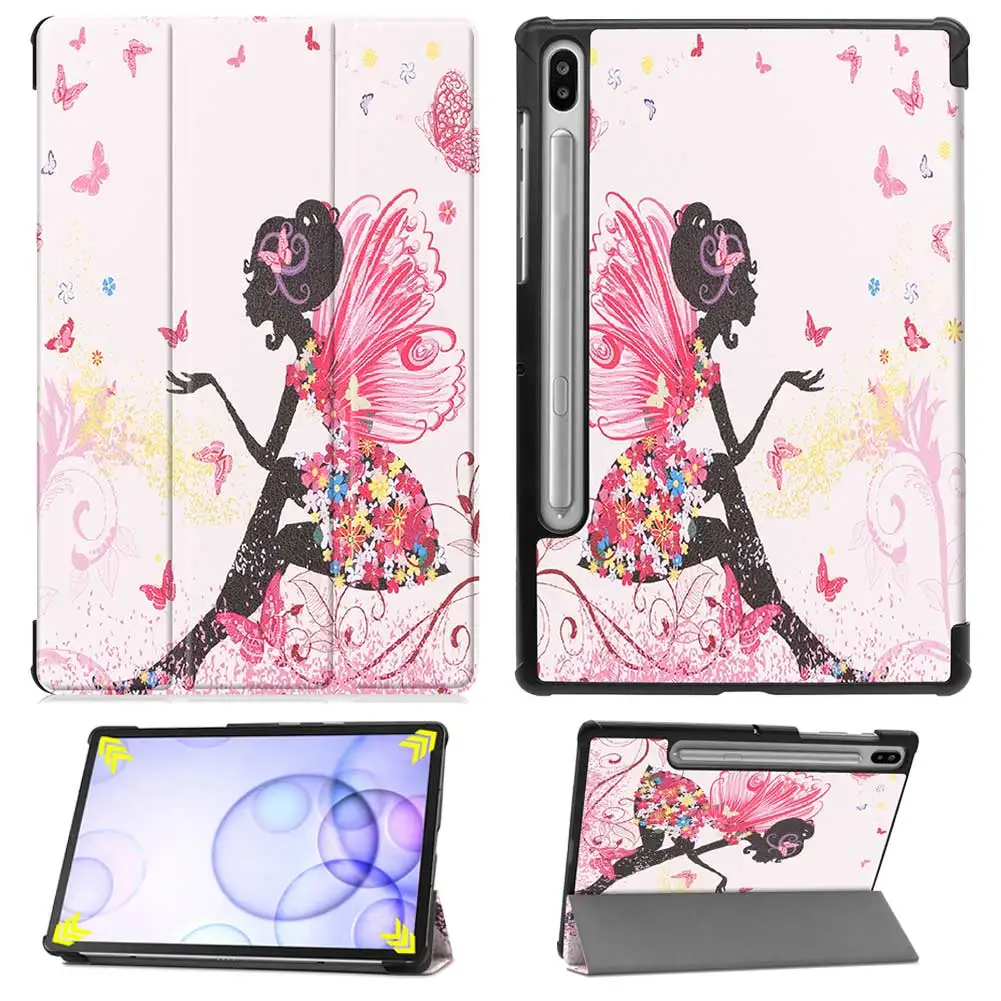 Elf girl Кожаный смарт-чехол для samsung Galaxy Tab S6 10,5 SM-T860 SM-T865 10," чехол с принтом для планшета - Цвет: Elf girl