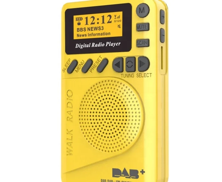 

MiMini Radio DAB Digital Radio FM Digital Demodulator Built-in Speaker Portable MP3 Player for Walking Running Fitness Leisure