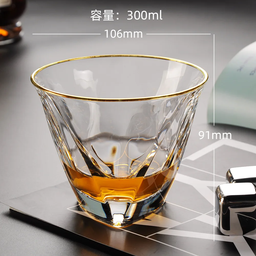 

2 Pcs set high quality fashion home bar lead-free whiskey glass cups 200827-15